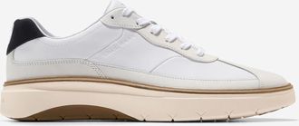 Cole Haan Mens GrandPr&oslash; Featherarc Leather Bike Toe Sneakers - White Size 10.5