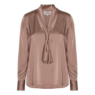 Karmamia Womens Jules Blouse In Smi Rich Tan