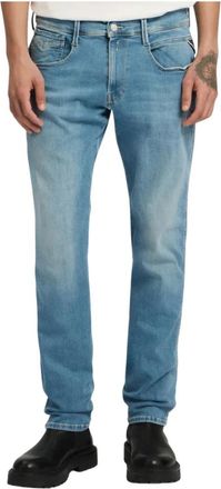 Replay Anbass Slim-fit Jeans - Heren - Regular Fit Jeans - Blauw - W33 L32 - Katoen - Jeans