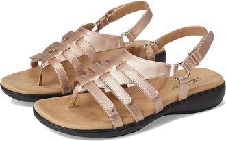 Trotters Ria Womens Sandals Champagne : 10.5 WW (EE), Leather