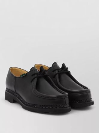 Paraboot leather lace-up loafers