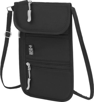 Generic Passport Bag, Travel Passport Bag, Card Carrier Anti-Theft Document Holder for Mobile Phone Daily Gym Business Beach Short Trips Running Vacation Hiki