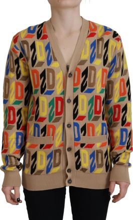Dsquared2 Dsquared&sup2; Logo Long Sleeve Women Cardigan Womens Sweater (Pre-Owned)