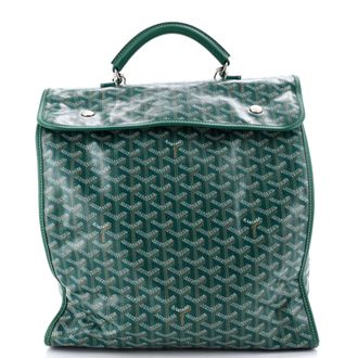 Goyard Saint Leger Briefcase Backpack Coated Canvas