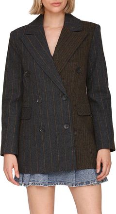 Avec Les Filles Short Wool-Blend Blazer