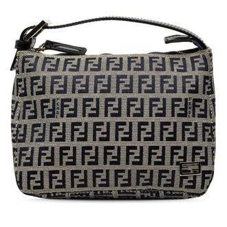 Fendi Pre-owned Fendi Zucchino Canvas Handbag Ladies IK7DHFM672WHS4PV