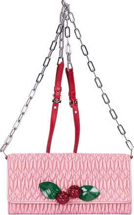 Miu Miu Cherry Wallet on Chain Mini Portemonnee