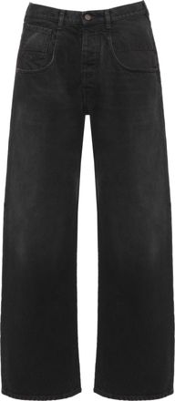 Maison Margiela Black Relaxed Five-Pocket Cotton Denim Jeans