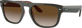 Ray-Ban RB4407 Polarized 6732T5 Mens Sunglasses Brown Size 57