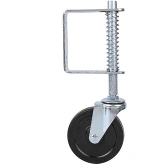 OEM Rueda De Puerta Con Resorte De Goma De 4 Pulgadas, Rueda Giratoria De Alta Resistencia, Rueda Giratoria Industrial Para Transporte De Puertas, Capacid