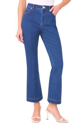 CeCe by Cynthia Steffe High Waist Flare Leg Ankle Jeans in Rivera Blue at Nordstrom, Size 12