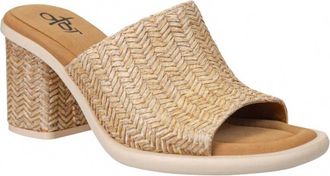 OTBT Womens Bravura Raffia Sandal In Beige