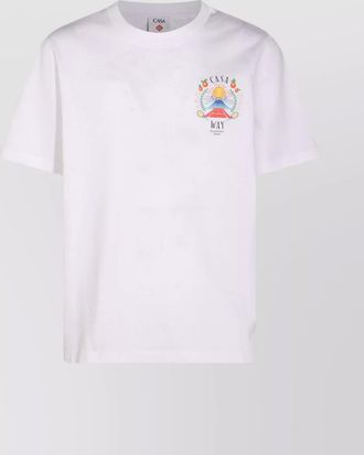 Casablanca printed organic cotton short-sleeve t-shirt