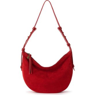 The Sak Tess Shoulder Bag Leather in Scarlet Suede at Nordstrom