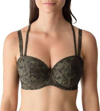 Prima Donna Freedom Strapless Bikini Top In Wild Skin