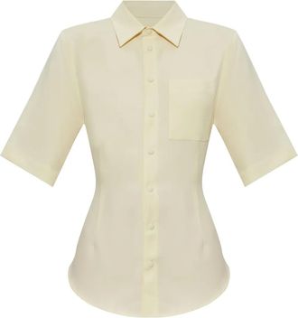 Ami Camicia in lana vergine - Giallo