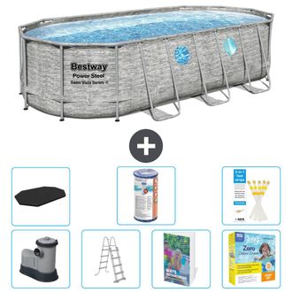 Bestway Piscina Bestway Power Steel Oval - 549x274x122 Cm - 8-piezas S572