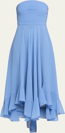 Retrof&ecirc;te Louisa Strapless Chiffon Dress