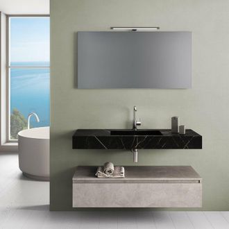 TFT Home Furniture Composizione 5 pezzi YOKA nero grafite/avana pietra