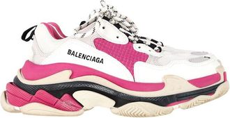 Balenciaga Womens Polyester Triple S Sneaker (Authentic Pre-Loved)