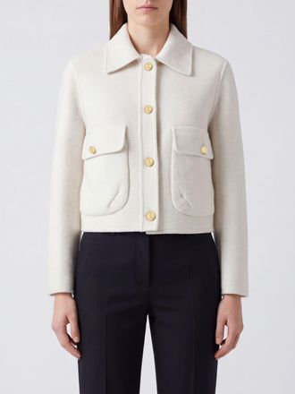 Thom Browne Cappotto corto in lana e cashmere con motivo 4-Bar