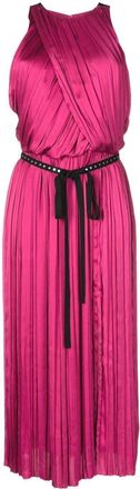 3.1 Phillip Lim pleated midi dress - women - Polyester - 10 - Purple