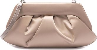 Themoirè Emera Satin Clutch Bag