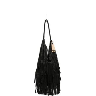 La Milanesa La MILANESA - Bolso de Hombro con Flecos Escalonados - Bags - Mujer - Negro - ONE SIZE