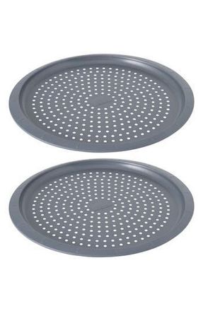 Berghoff 2-Pack Gem Nonstick Perforated Pizza Pans in Gray at Nordstrom Rack