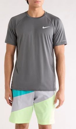 Nike Short Sleeve Hydroguard Swim Shirt in Iron Grey at Nordstrom Rack, Size X-Large