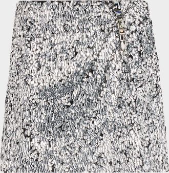 Area Crystal Cluster Mini Skirt