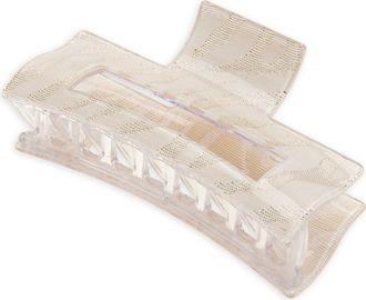 France Luxe Large Jaw Clip in Metallic Zebra at Nordstrom