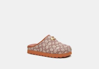 Coach Hadley Slipper In Signature Textile Jacquard