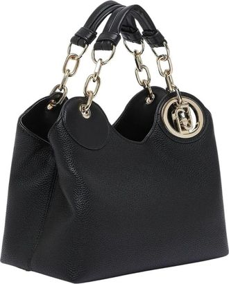 Liu Jo ECS S Satchel - Dames - Handtassen - Zwart - ONE Size - Leer - Tassen