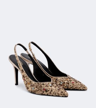 Isabel Marant Pafya embellished slingback pumps