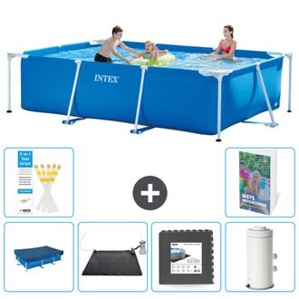 Intex Piscina Con Estructura Rectangular - 300x200x75 Cm - 7-piezas S53