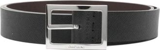 Orciani Riem - Heren - Riemen - Zwart - 110 CM - Leer - Accessoires