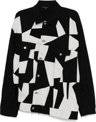 Comme Des Garçons Giacca con design patchwork - Nero