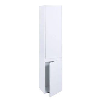 Hhg Armario De Pared Hhg 630, Armario De Ba&ntilde;o Highboard Armario Alto, Mvg Melamina 2 Puertas 3 Compartimentos 160x33cm, Blanco
