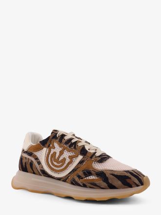 Pinko Womens Sneakers Zoe Suede Multicolour Trainers