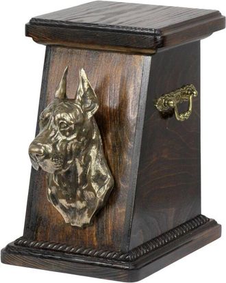 OEM Gran Dan&eacute;s I - Urna Para Cenizas De Perro, Elegante Urna Con Estatuilla, Urna Conmemorativa Con Busto De Perro De Art-dog