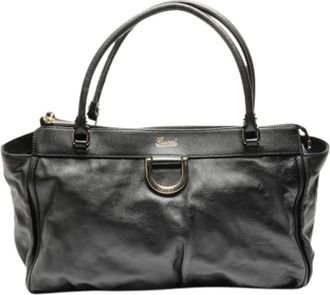 Gucci Pre-owned Handbags, female, Black, Size: ONE SIZE Pre-owned Abbey Handbag