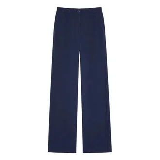 iBlues Straight Trousers, female, Blue, Size: M Wide-leg Trousers