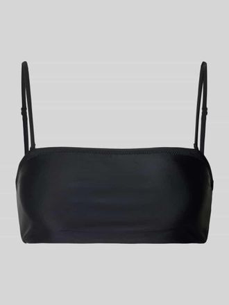 Pieces Bikini-Oberteil mit verstellbaren Spaghettitr&auml;gern Modell BAOMI in Black, Gr&ouml;&szlig;e XL