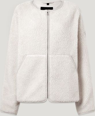 Belstaff Prue Fleece Jacket Womens Lightweight Fleece Silver Birch Size XL