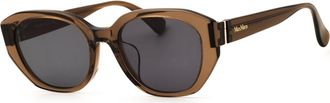 Max Mara MM0156-K 69A Shiny Dark Brown/Smoke