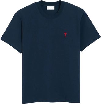 Ami Camiseta con Ami de Coeur rojo - Tops - Hombre - Azul - 2XL