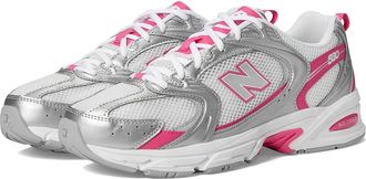 New Balance Classics 530 Athletic Shoes Silver Metallic/Dragon Berry : US Mens 10.5 - Womens 12 D - Medium, Textile
