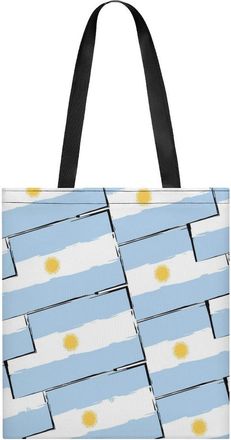 Generic Rgentinian Flag Womens Tote Casual Shopping Bag Lightweight Shoulder Bags Hobos Handbag for Work Travel Daily 35x40cm