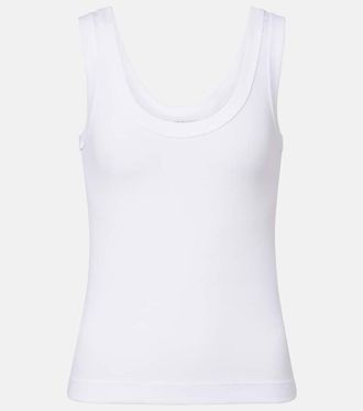 Brunello Cucinelli Cotton-blend tank top